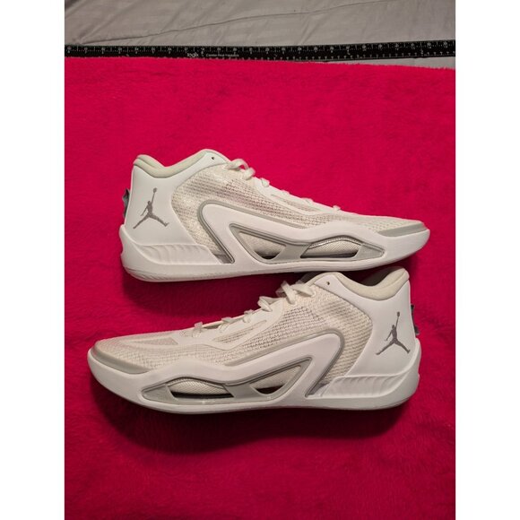 Jordan Tatum 1 White Grey Fog Pure Money Basketball Shoes Size 18 FB2863-100 - Picture 1 of 11